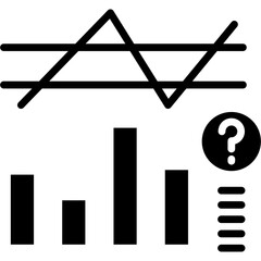 Predictive Chart Icon Vector Element