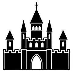 Obraz premium vector illustration of a castle