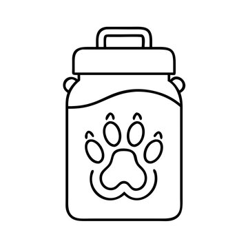 bear proof food canister icon, bear proof food canister line art - simple line art of bear proof food canister, perfect for bear proof food canister logos and icons