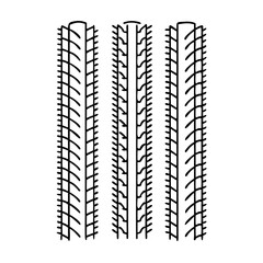 bicycle tire skid marks icon, bicycle tire skid marks line art - simple line art of bicycle tire skid marks, perfect for bicycle tire skid marks logos and icons