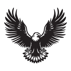 Eagle in Dive Attack Position with Wings Tucked