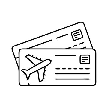 recommend clip art: boarding pass icon, boarding pass line art - simple line art of boarding pass, perfect for boarding pass logos and icons