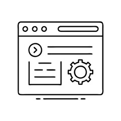browser plugin icon, browser plugin line art - simple line art of browser plugin, perfect for browser plugin logos and icons
