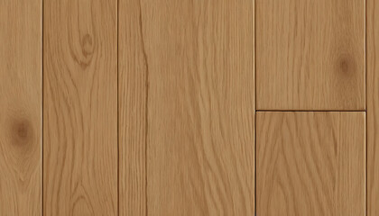 Naklejka premium Close-up of a Light Brown Oak Wood Flooring Surface