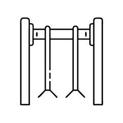 pull up icon, pull up line art - simple line art of pull up, perfect for pull up logos and icons