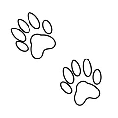 rabbit tracks icon, rabbit tracks line art - simple line art of rabbit tracks, perfect for rabbit tracks logos and icons