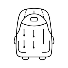 rain cover for backpack icon, rain cover for backpack line art - simple line art of rain cover for backpack, perfect for rain cover for backpack logos and icons