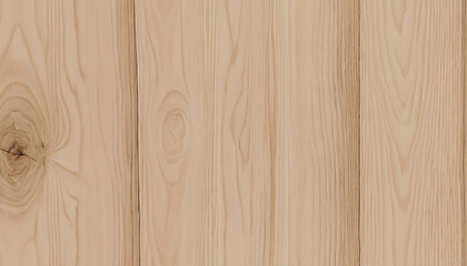 Fototapeta premium Detailed close-up of natural light wood planks showcasing grain and texture.