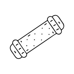 skateboard grip tape icon, skateboard grip tape line art - simple line art of skateboard grip tape, perfect for skateboard grip tape logos and icons