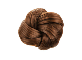 Brown hair knot