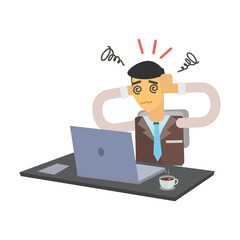 Businessman With Laptop