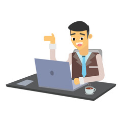 Businessman With Laptop