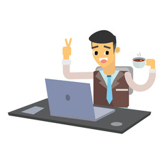 Businessman With Laptop