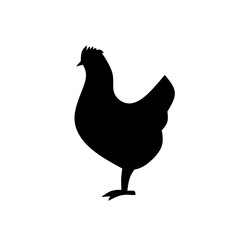 farm goat pig chicken siluet logo