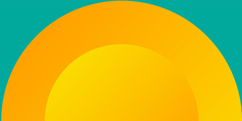 Image of yellow circles on green background. world meditation day and celebration concept digitally generated image. ilustration