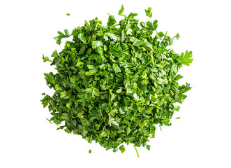 Obraz premium chopped parsley leaves