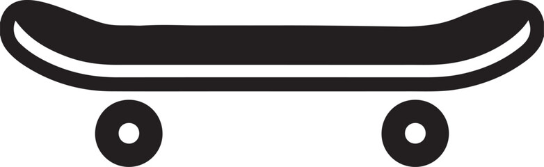 Obraz premium Skateboard silhouette icon vector logo illustration