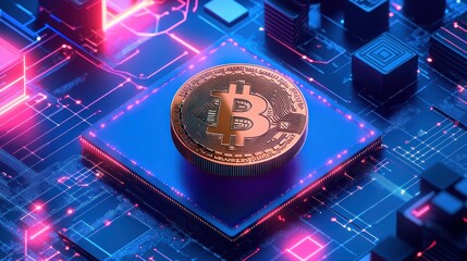 Cryptocurrency on a circuit board