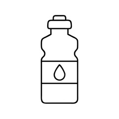 water bottle icon, water bottle line art - simple line art of water bottle, perfect for water bottle logos and icons