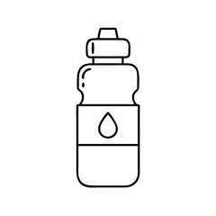 water bottle icon, water bottle line art - simple line art of water bottle, perfect for water bottle logos and icons