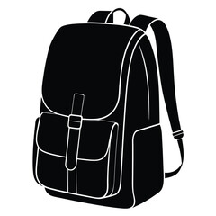 Fototapeta premium black bag isolated on white