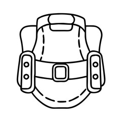 weightlifting belt icon, weightlifting belt line art - simple line art of weightlifting belt, perfect for weightlifting belt logos and icons