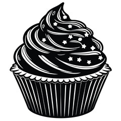 cupcake vector illustration