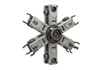Futuristic Robotic Surveillance System with Multiple Cameras and Articulated Arms