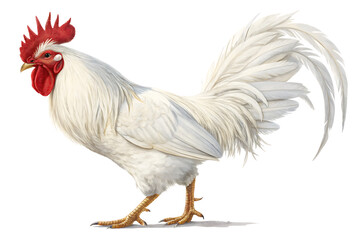 Fototapeta premium rooster isolated on white background