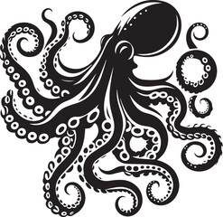 A Octopus Vector Art Illustration EPS File

