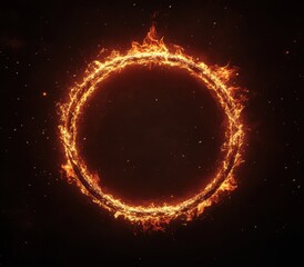 Fiery circular frame (7)