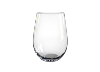 Empty stemless wine