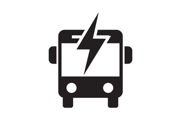 Electric vehicle icon. Electric car. EV charging point. Vector icon isolated on white background.