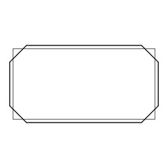 Line Aesthetic Frame Shape