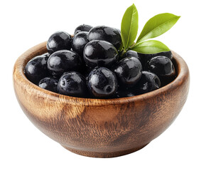 Harvesting fresh black olives mediterranean region food natural isolated on transparent background