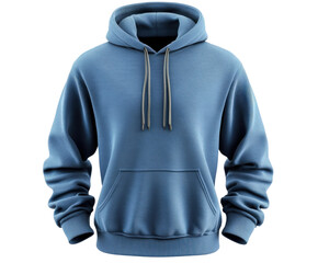 Casual wear hoodie display fashion store product front view isolated on transparent background