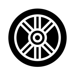 Fototapeta premium vehicle glyph icon