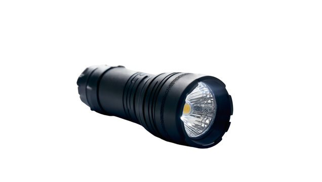 black led tourch, isolated on white background