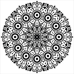 Beautiful Mandala Pattern Design. Tattoo design, mandala patterns, Arabic patterns, Rangoli, Alpona, Kolam, Paisley line art.  