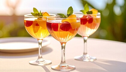 美しいフルーツゼリー