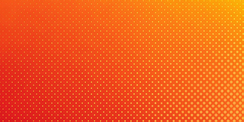 Obraz premium Red-orange-yellow gradient dot background, modern abstract visual effect