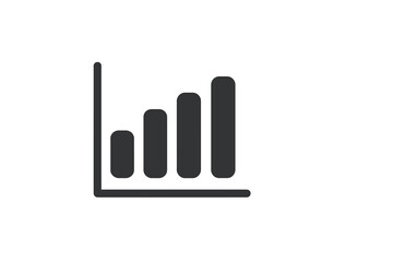 Growth chart displaying increasing data trends for business analysis and decision-making in a modern flat vector style