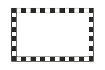 Flat vector illustration of a film frame design suitable for creative projects and visual media presentations