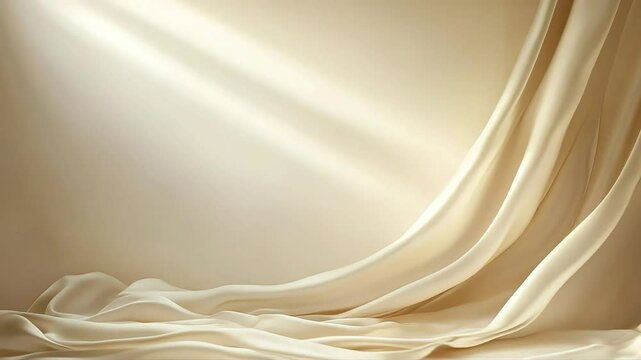 Cream fabric drape background