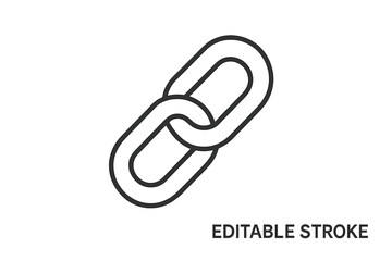 Vector illustration of an interconnected chain link design symbolizing teamwork and unity in a minimal style