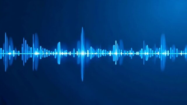peaks and troughs typical in sound waveforms, each representing different tones, pitches that harmonize to produce music and voice