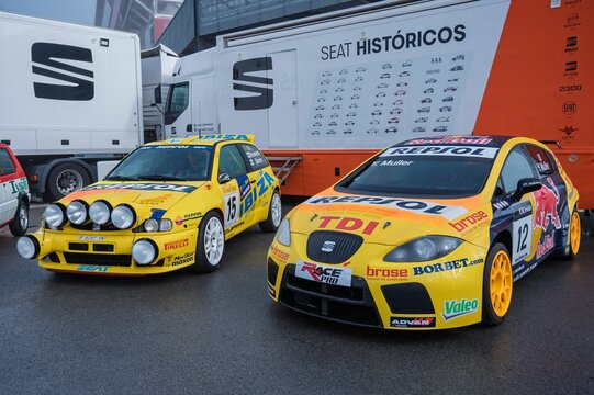 Two iconic Spanish racing cars, a second-generation Seat Ibiza Kit Car rally