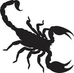 Scorpion Silhouette Vector | Insect, Danger, Desert PNG EPS Design