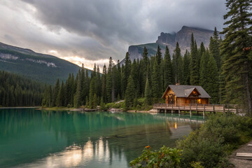 lake in the mountains