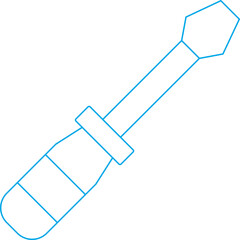 Screw driver icon single vector illustration